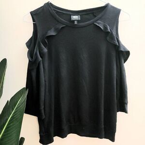 Bobeau off shoulders black top size XS
